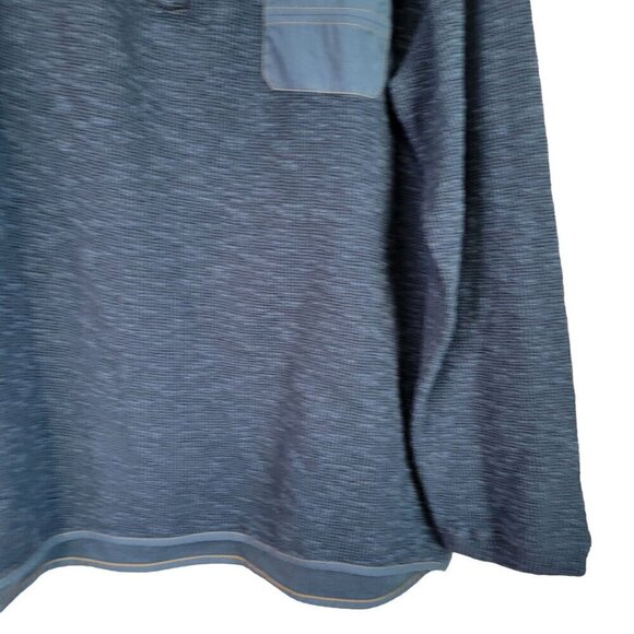 Carbon 2 Cobalt Men's 1/4 Zip Waffle Knit Pullover Blue Sweater Size XL - Picture 4 of 12